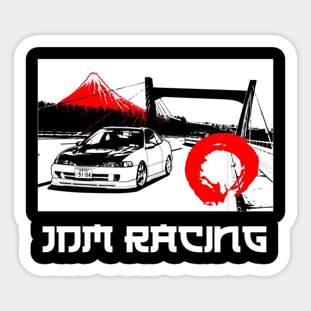 JDM Japanese Street Racing design Gift Sticker by KuTees